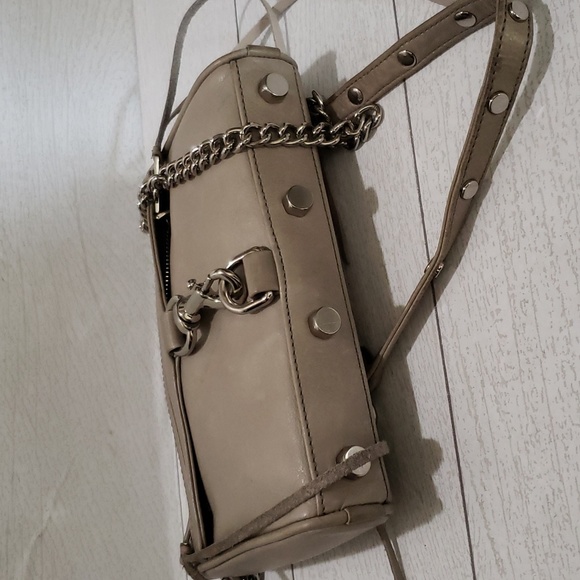 Rebecca Minkkoff mini MAC gray leather crossbody bag - Picture 4 of 8